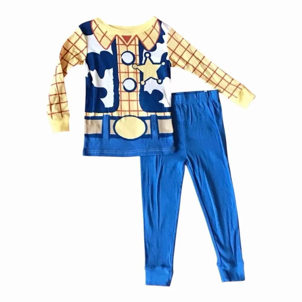 Disney Toy Story Toddler Boys' 4pc Cotton Pajama Set – Buzz & Woody Sleepwear
